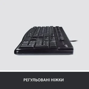 Фото: Клавіатура Logitech K120 Ukr Black OEM (920-002643) № 2 | KTC