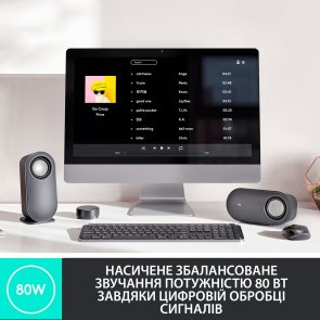 Колонки Logitech Z407 Bluetooth Graphite (980-001348)