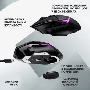 Фото: Миша Logitech G502 X Plus Black (910-006162) № 6 | KTC