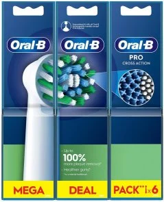 Фото: Насадка для зубної щітки Braun Oral-B Cross Action EB50RX 6pcs (EB50RX-6) № 3 | KTC