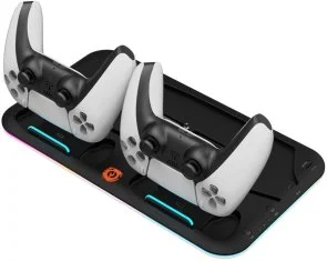 Фото: Підставка Canyon CS-5 RGB PS5 Fat Charge Black (CND-CSPS5B) № 3 | KTC