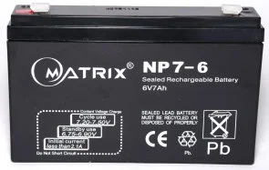Фото: Батарея для ДБЖ Matrix NP7-6 № 3 | KTC