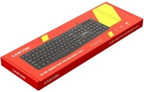 Фото: Клавіатура Canyon CNE-CKEY01 UKR/ENG USB Black № 3 | KTC