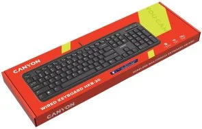 Фото: Клавіатура Canyon CNS-HKB02 UKR/ENG USB Black № 4 | KTC