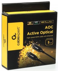 Кабель Cablexpert AOC v2.1 HDMI / HDMI 5m Black (CCBP-HDMI8K-AOC-5M-EU)
