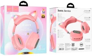 Гарнітура Hoco ESD13 Cat Pink (ESD13P)