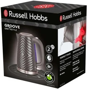 Фото: Електрочайник Russell Hobbs Groove Grey (26382-70) № 7 | KTC