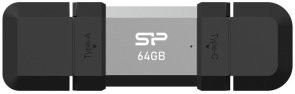 Флешка USB Silicon Power Mobile C51 64GB Silver (SP064GBUC3C51V1S)