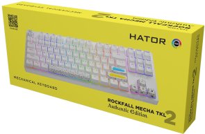 Клавіатура Hator Rockfall 2 Mecha TKL Authentic Edition White (HTK-531)