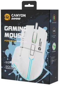 Миша Canyon Fortnax GM-636 USB White (CND-SGM636W)