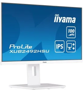 Фото: Монітор iiyama XUB2492HSU-W6 White - 23.8" IPS / 1920×1080 / 100 Гц / AMD FreeSync / Pivot / HAS № 2 | KTC