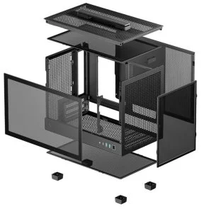 Фото: Корпус Deepcool CH160 Black with window (R-CH160-BKNGI0-G-1) № 10 | KTC