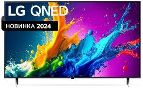  Телевізор QNED LG 65QNED80T6A (Smart TV, Wi-Fi, 3840x2160)