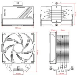 Фото: Кулер для процесора ID-COOLING FROZN A410 ARGB White № 7 | KTC