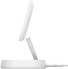 Фото: Бездротова зарядна станція Belkin BoostCharge Pro Magnetic Qi2 15W White (WIA008VFWH) № 4 | KTC