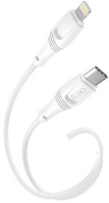 Кабель XO NBQ239A Zeus Series High Elastic 27W Type-C / Lightning 1m White (NBQ239A_White)
