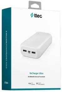 Фото: Батарея універсальна Ttec ReCharger Ultra 30000mAh White (2BB190B) № 6 | KTC