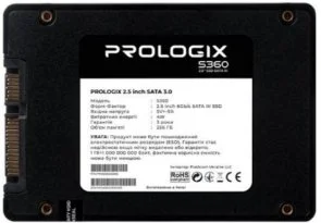 Фото: SSD-накопичувач ProLogix S360 SATA III 256GB (PRO256GS360) № 2 | KTC