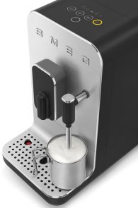 Кавомашина Smeg Coffee Machine With Steam Wand Black (BCC12BLMEU)