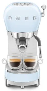 Фото: Ріжкова кавоварка Smeg Retro Style Pastel blue (ECF02PBEU) № 5 | KTC