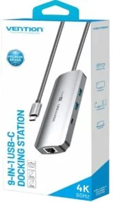 Фото: USB-хаб Vention 9in1 100W Silver (TQMHB) № 2 | KTC