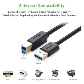 Фото: Кабель UGREEN US210 AM / BM 2m Black (UGR-10372) № 2 | KTC