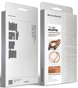 Фото: Ремінець для смартфону ArmorStandart Rope Black Peach with Clear holder (ARM76097) № 6 | KTC