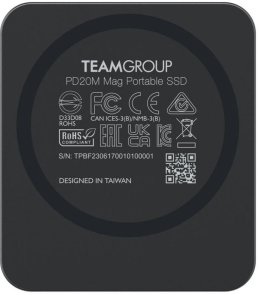 Зовнішній SSD-накопичувач Team PD20M Mag Portable 2TB Titanium Gray (TPSEG2002T0C108)