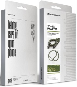 Rope Black Military with Clear holder