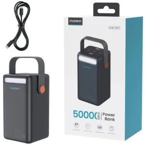 Фото: Батарея універсальна Choetech B664 50000mAh 65W Black № 7 | KTC