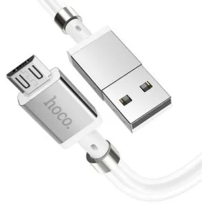 Фото: Кабель Hoco U91 Magnetic 2.4A AM / MicroUSB 1m White (U91_MicroB_White) № 4 | KTC