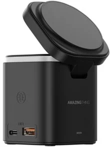 Фото: Бездротова зарядна станція AMAZINGthing Thunder Pro Mag 5in1 PD55W Charging Station Black (TP24001BK) № 2 | KTC