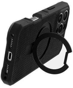 for iPhone 16 Pro Max - FORCE R NYLON W with MagSafe Black