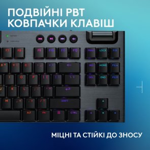 Клавіатура Logitech G915 X Lightspeed TKL US International Clicky Wireless Black (920-012757)