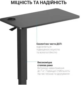 Фото: Стіл комп’ютерний OfficePro ODM366BK № 7 | KTC