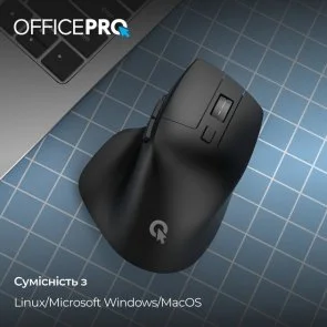 Фото: Миша OfficePro M395B Silent Wireless Black № 4 | KTC