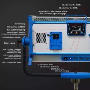 Фото: Лампа відеосвітло Veron AI-3000Bi 300W № 8 | KTC
