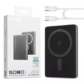 Фото: Батарея універсальна Veron Q15 magnetic fast 5000mAh 15W Black № 4 | KTC