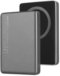 Фото: Батарея універсальна Veron Q22 magnetic fast 10000mAh 22.5W Black № 3 | KTC