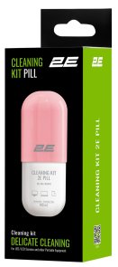 Набір для чищення 2E Pill 140ml для LED / LCD + серветка 20x20см White/Pink