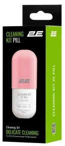 Фото: Набір для чищення 2E Pill 140ml для LED / LCD + серветка White/Pink (2E-SK140PN) № 4 | KTC