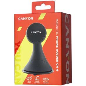 Кріплення для мобільного телефону Canyon CH-6 Magnetic Black (CNE-CCHM6)