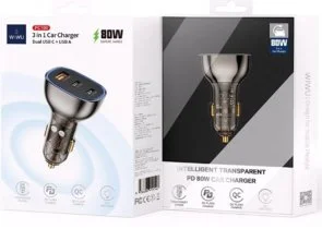 Фото: Автомобільний зарядний пристрій WIWU PC700 30W Black (PC700 Black) № 4 | KTC