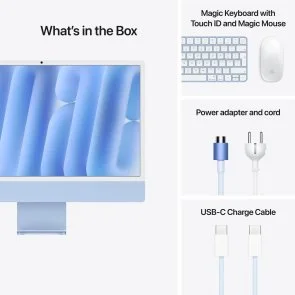 Фото: ПК моноблок Apple iMac 2024 24 Retina 4.5K M4 10GPU Blue (MWV13) № 9 | KTC