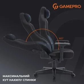 Фото: Крісло GamePro FGC750 Fabric Black (FGC750B) № 11 | KTC