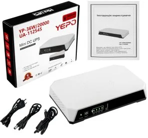 Фото: ДБЖ Yepo Mini DC-UPS 20000mAh 36W White/Black (6980229112545) № 16 | KTC