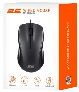 Фото: Миша 2E MF130 Black (2E-MF130UB) № 5 | KTC