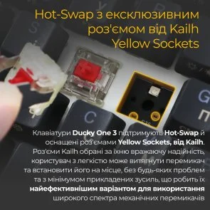 Фото: Клавіатура Ducky One 3 SF Cherry MX Red RGB ENG/UKR Black (DKON2167ST-RUAPXCLAWSC1) № 6 | KTC