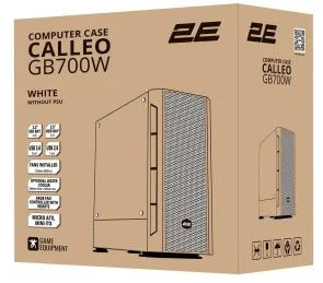 Фото: Корпус 2E Gaming Calleo White with window (2E-GB700W) № 17 | KTC