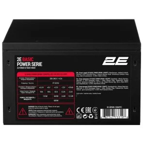 Фото: Блок живлення 2E 600W Basic Power (2E-BP600-120APFC) № 4 | KTC